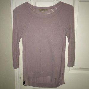Loft xs sheer purple sweater